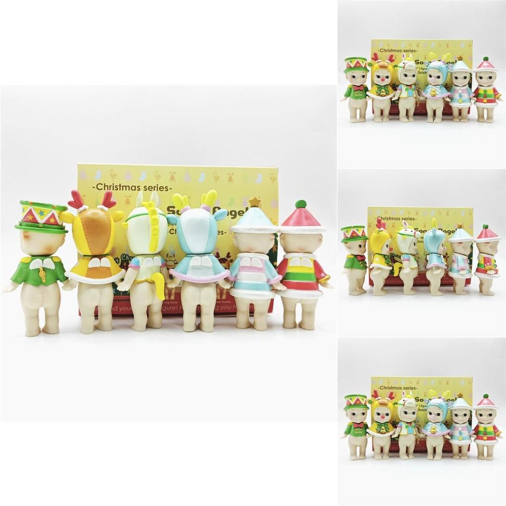 Christmas Series Doll Unicorn Elk Blind Box Doll Toy Model Cake Ornaments Gifts