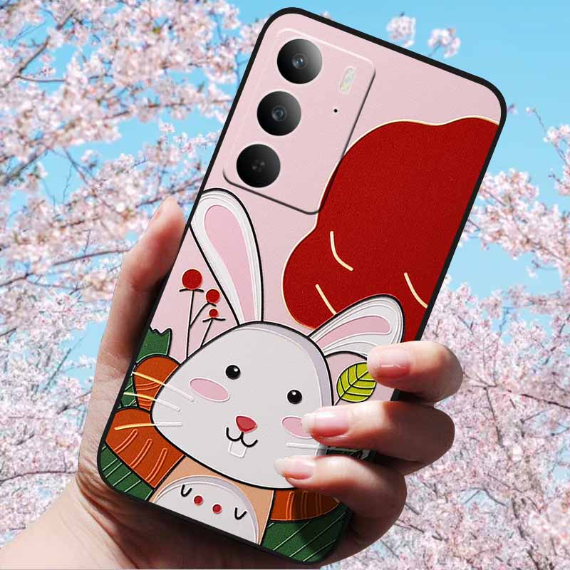 3D Relief Embossed Retro For Realme C75 4G Cases Soft Silicone Back Cover Case For Realme C75 4G 3D TPU Relief Cases 3D C75 C 75