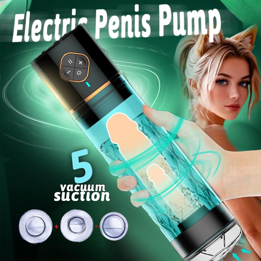 Electric Penis Pump Sex Toys for Men Penis Extension Automatic IPX7 Penis Water Pump Penis Enlargement Dick Erection Penis Train