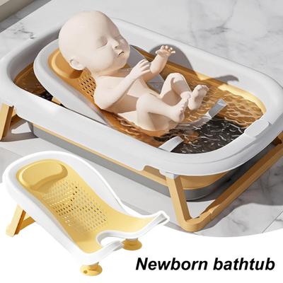 Infant Bath Tub Seat BPA-Free Material Foldable Design Hypoallergenic Baby Bath Support Compact Size Stable Shower Basin