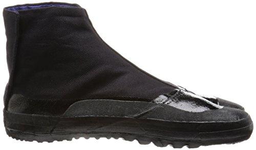 Moonstar Tabi Work Socks with Crotch, Men's and Women's, Improved 3-Piece Tabi A, Black, Size 27.0 cm, 2E