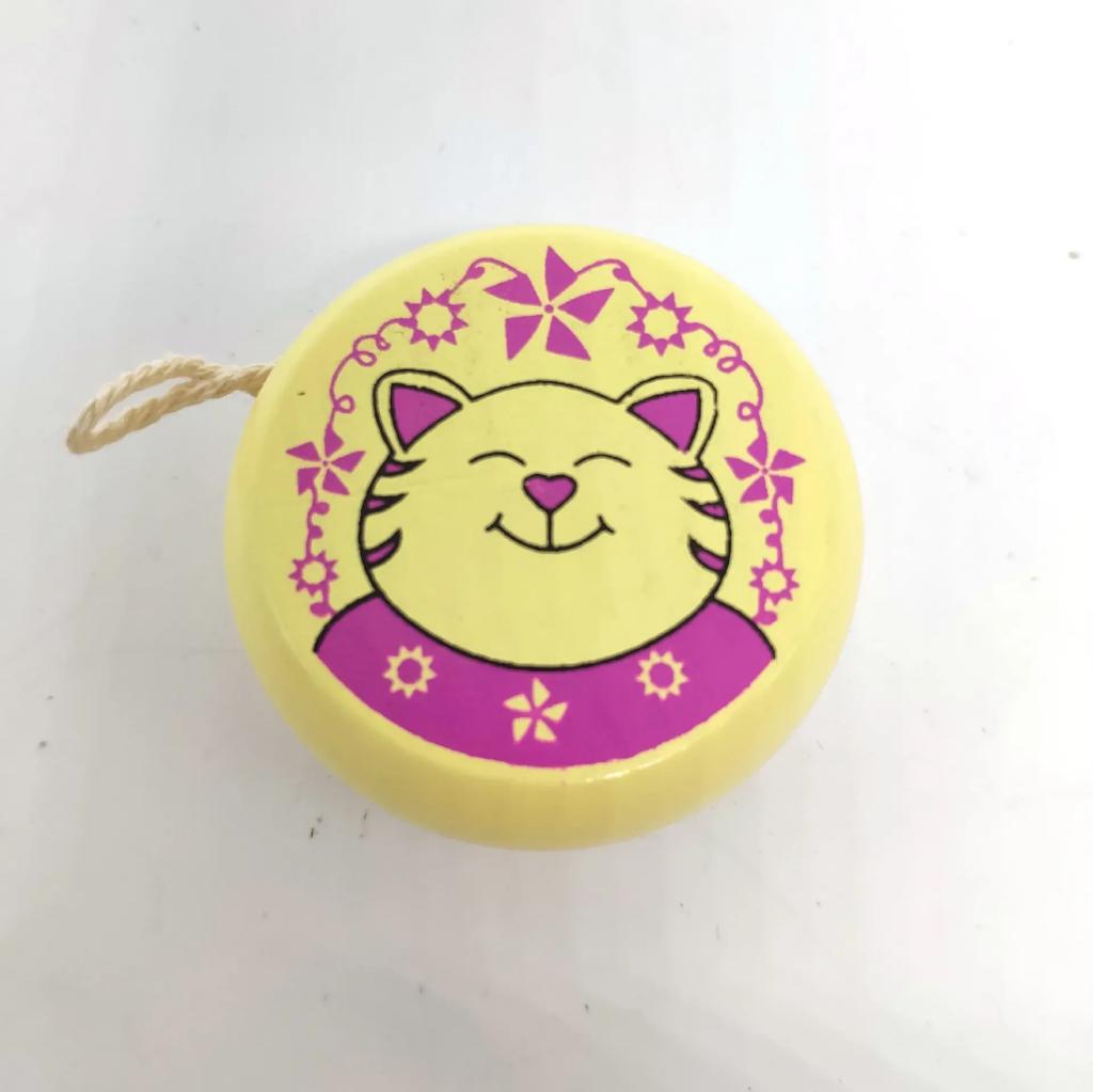 Children Yoyo Ball Cute Animal Prints Wooden Yoyo Toys Ladybug Toys Kids Yo-Yo Creative Toys for Children 5cm Wooden Yo Yo Ball
