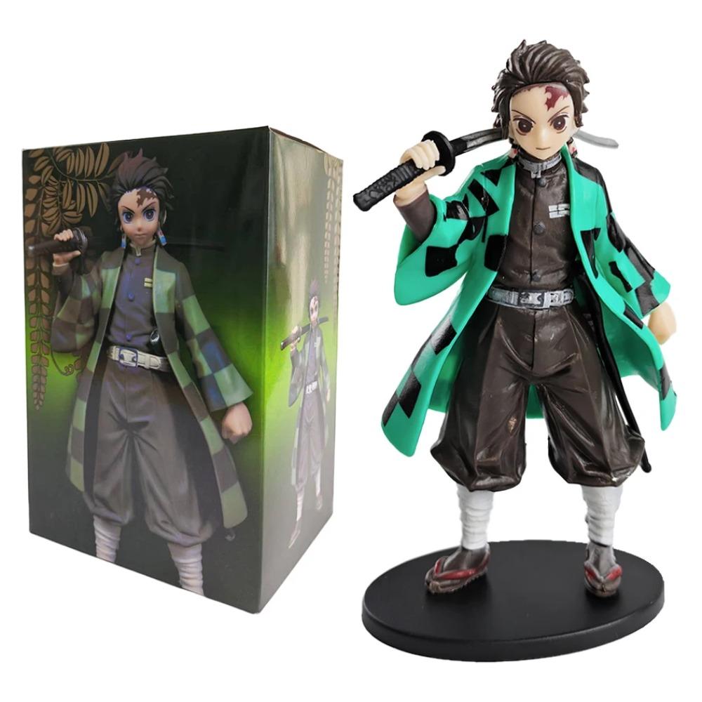 Gorąca Figurka Anime Demon Slayer Kimetsu no Yaiba Kamado Tanjirou Figurka Akcji Agatsuma Zenitsu Nezuko Wojownik Model PVC Zabawki