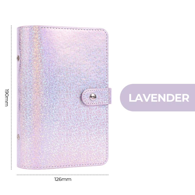A6 Crystal Ring Binder Cash Budget Book and Daily Financial Planner.