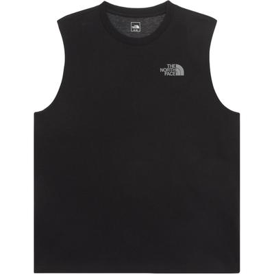 Letter Pattern Round Neck Sleeveless Loose Outdoor T-Shirt Men Tops Black NT7VR04A