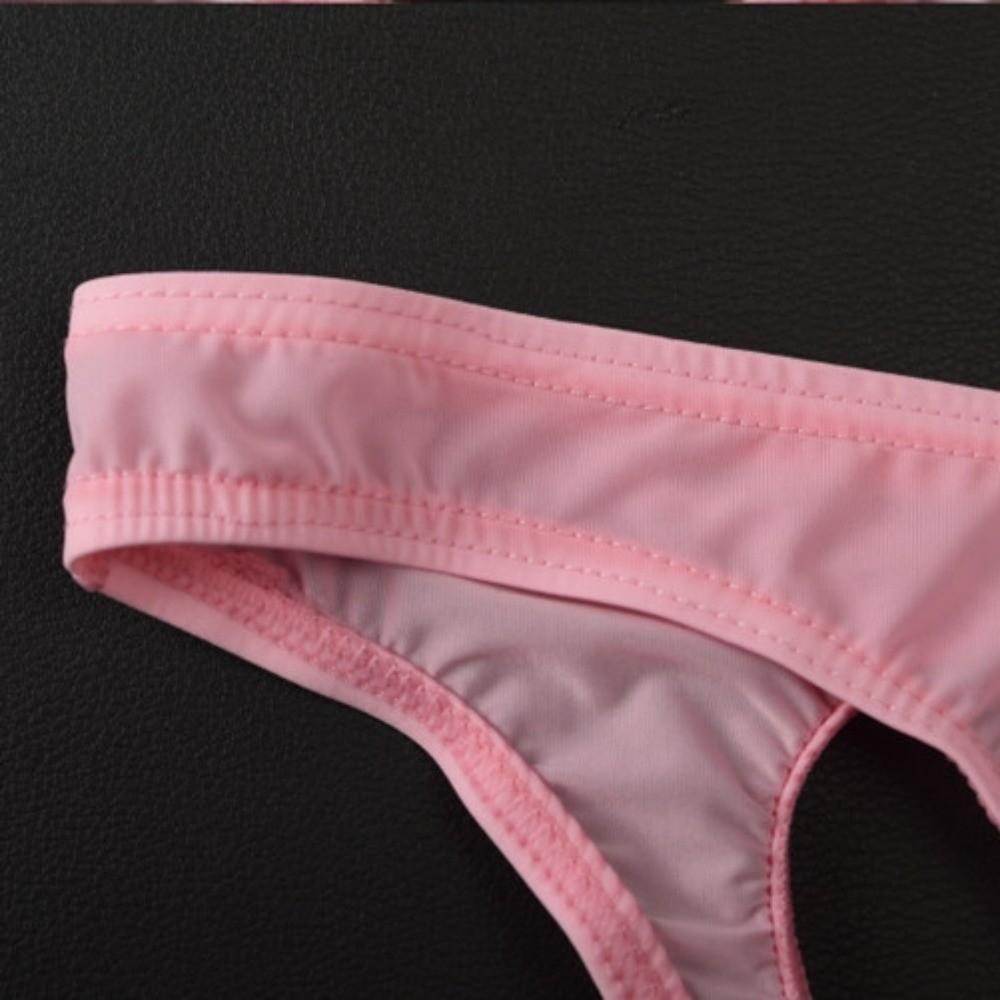 See-through Back Hole Briefs U Convex V Thongs Fashion Men's Pouch Shorts  Male