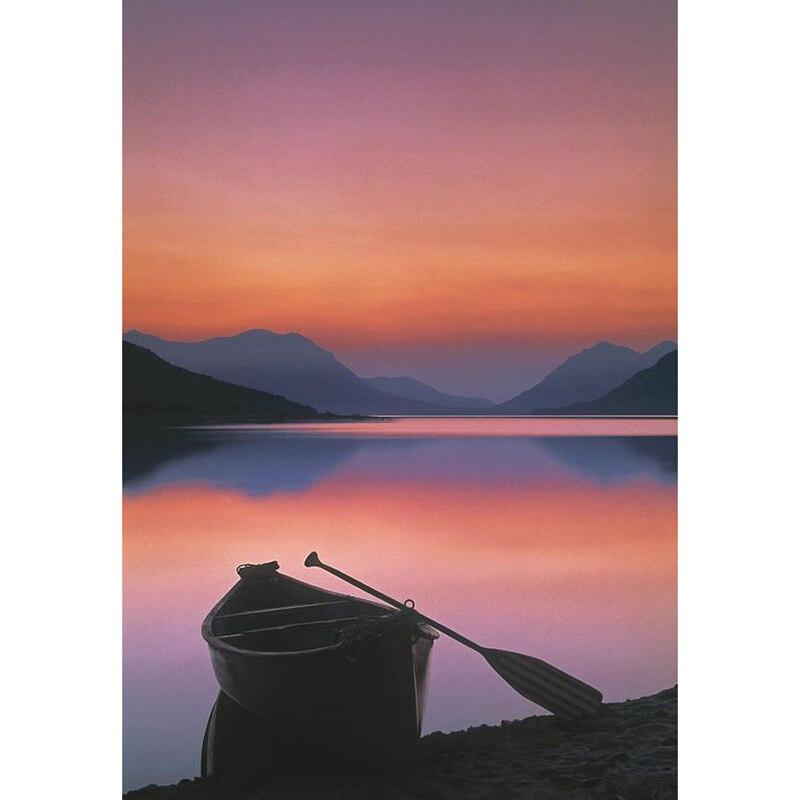 New 5D DIY Diamond Painting Full Round Drill Scenery Cross Stitch Sea View Boat Diamond Embroidery Crafts Home Decor Gift