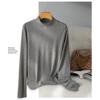2025 Puyuan Silk-Wool Semi-High Neck Knitted Sweater for Women - Warm, Elegant Autumn/Winter Style