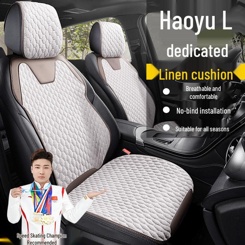 Geely Haoyue L Luxury Breathable Linen Seat Covers for Five-Seaters
