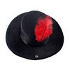 Vintage Fedora Hat Women Men Felt Vintage Hat Casual Festival Hat with Feather