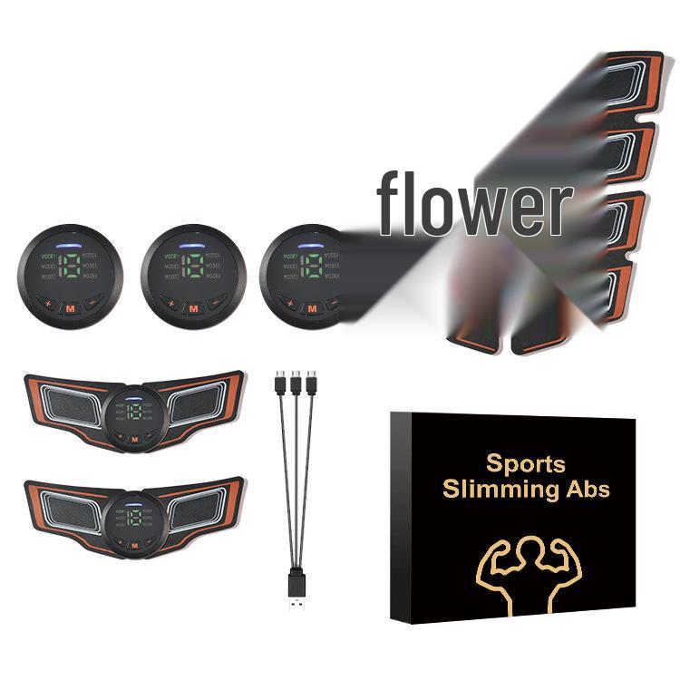 Rechargeable EMS Smart Abdominal Trainer with Digital Display - Muscle Stimulator & Massager Fitness Equipment.