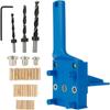 Dowel Drilling Jig - AIMOONSA - 41-piece Kit - Adjustable T - For 6/8/10 Mm Dowels - ABS Plastic
