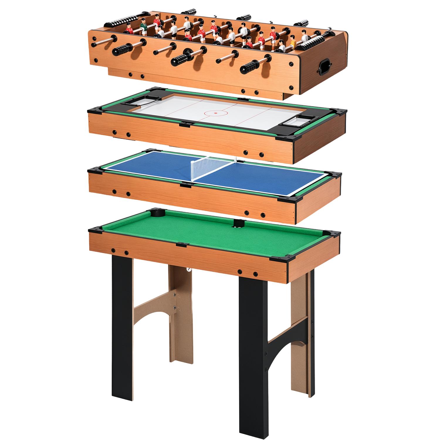 2-in-1 Foosball Table, 4-in-1 Multi-Game Table