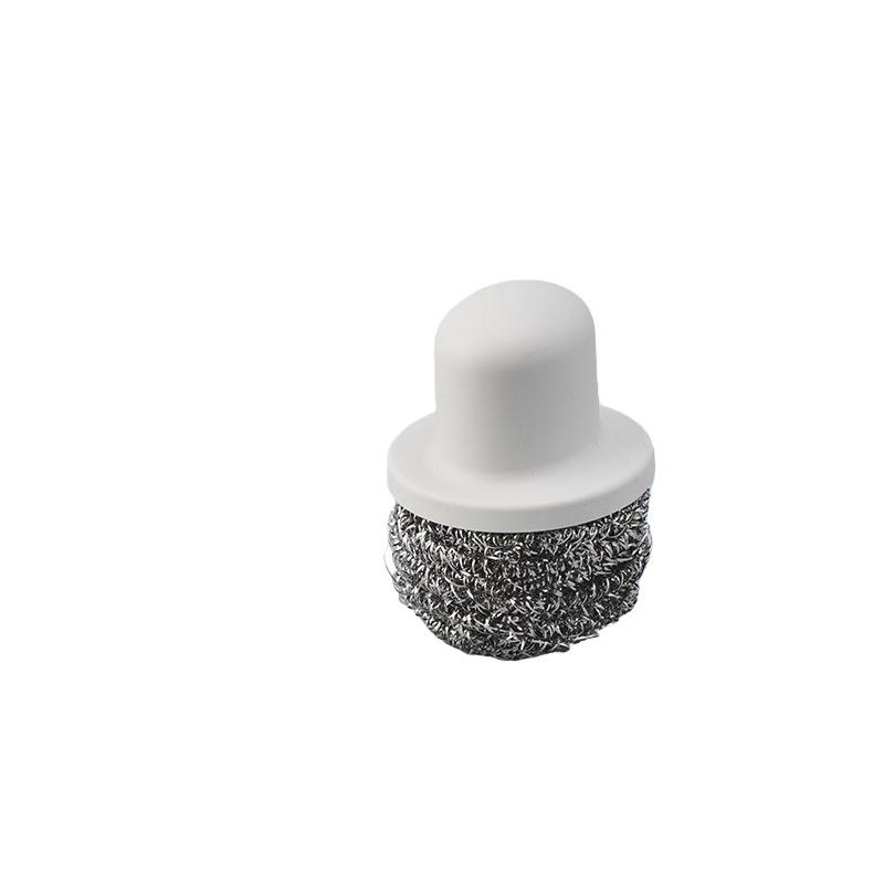 Large Stainless Steel Wire Scrubber with Handle - No-Shed Kitchen Pot and Dishwashing Cleaning Brush