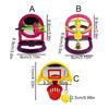 Random Color Bird Cage Mirror with Bell Hanging Parrot Basketball Toy  Parakeet