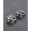 Glossy Crown Earrings Retro and Old Personality Trend Men's and Women's Cold Wind Earrings