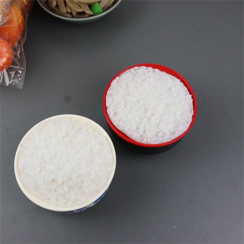 Artificial Rice In Bowl Fake Rice Model, Hotel Kitchen Decoration Reliable Material Perfect for Kitchen Decoration Gift