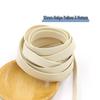 1 cm breiter PU-Leder-Paspelbesatz - 10 mm flaches Band für DIY-Schmuck, Kleidung, Gepäck und Bastelarbeiten