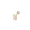 LUNNE 14k Baguette Cubic Piercing (14k Gold) #L21