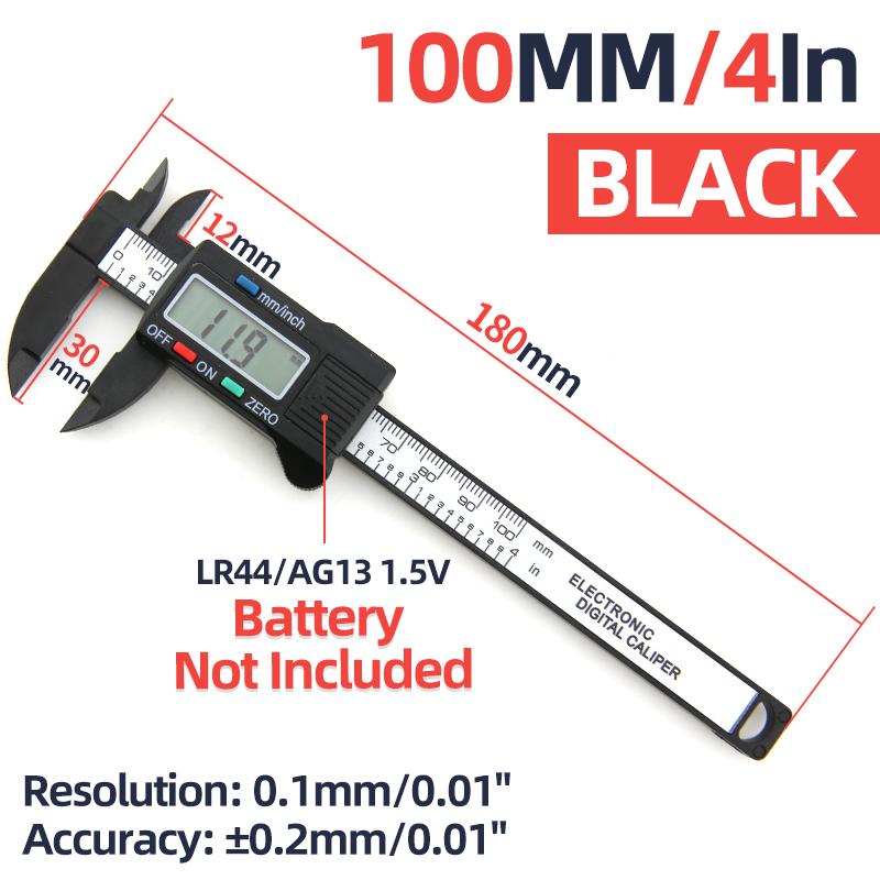 Digital Caliper Electronic Plastic Calipers Vernier Measuring Tools Carpentry Tool Ruler Large Screen Pachometer Digital Caliber