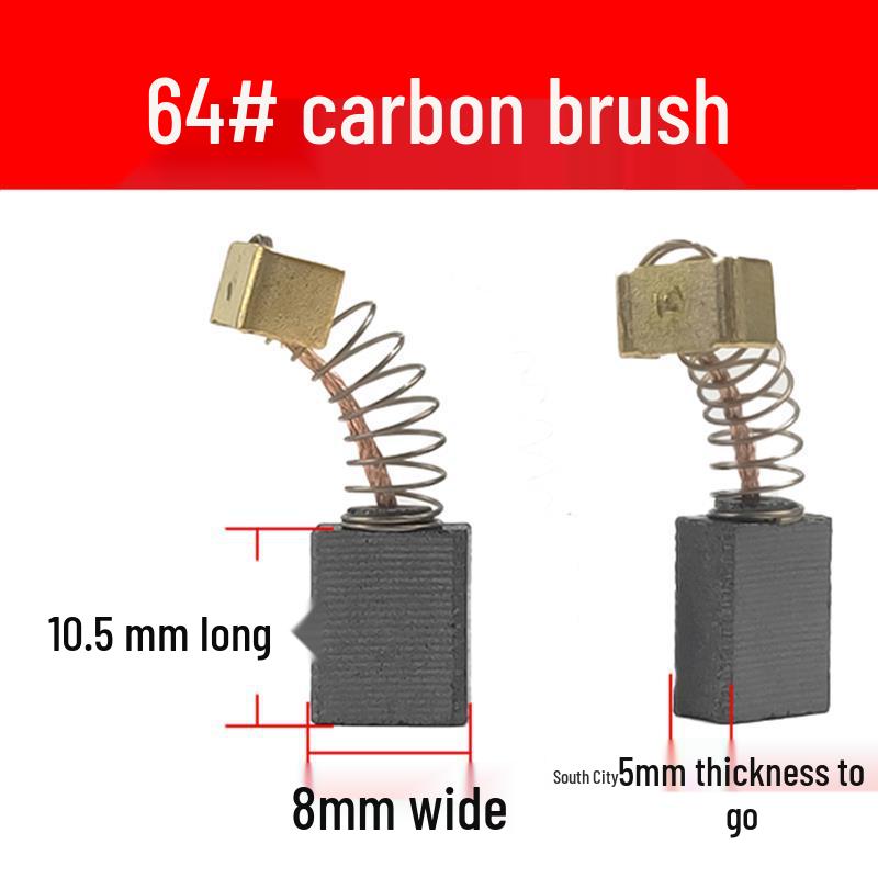 Carbon Brush Accessories for Dongcheng Angle Grinders, Hand Drills, Electric Hammers, Cutters, Grinders, Circular Saws, and Water Drills.