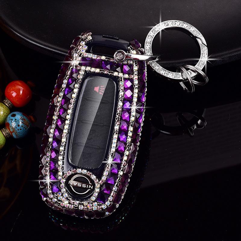 Nissan 14th Gen Sylphy, Qashqai, Teana, X-Trail, Tiida, Murano, Terra Car Key Diamond Cover for Women