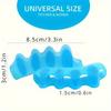 2 Soft Touch Silicone Toe Spacers Reusable Toe Separators for Feet Pain Relief Foot Care Products
