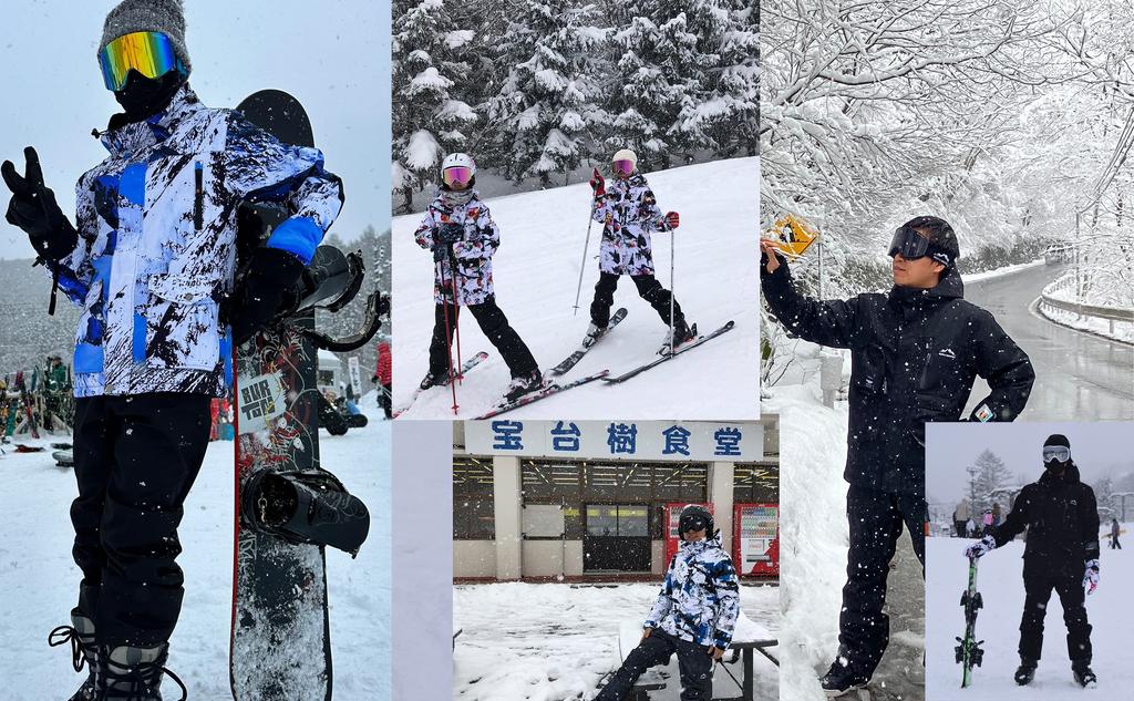 Snowboarding Ski Easy To Move Cold Top and Bottom Water Pressure Resistance [MARUYUKI] Wear, Wear, In, Skin-friendly Material, Soft, Protection,