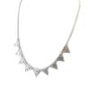 Les Trésors De Lily [N8789] - Silver 'Cléopatra' Designer Necklace (triangles)