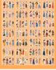 Orange-flavored Ketchup Girl Coil PET Sticker Book: 50 Girl Series Character Stickers