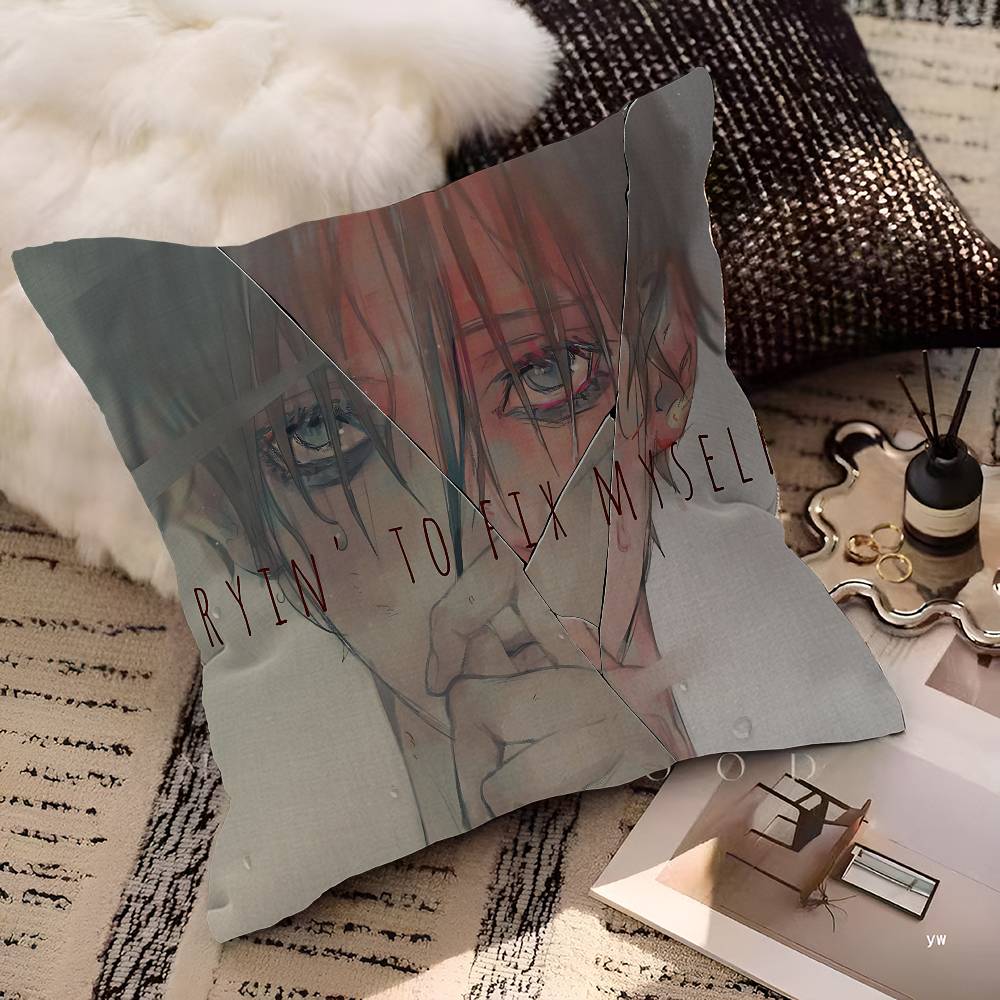 Cartoon Horror KKilling SStalking Personalized Pillow Cover Kids Bedroom Wild Party Decor Pillowcase Kid Birthday Shower Gift