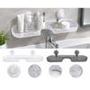 No Drill Washbasin Hanging Rack Waterproof Suction Cup Bathroom Holder  Bathroom
