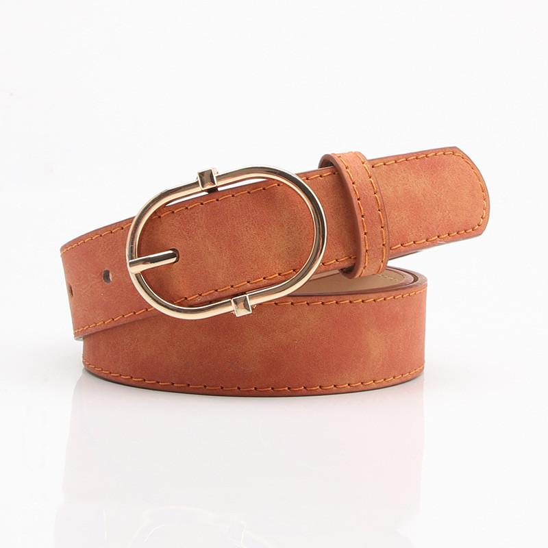 Womens Smart Casual Belt With Alloy Pin Closure For Work And Leisure Looks