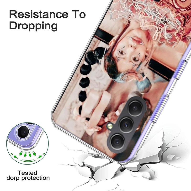 Pouzdro na telefon Melanie Martinez pro Samsung A17 A37 A57 A07 A16 A26 A36 A56 A06 A02S A12 A22 A32 A52S A04S A14 A24 A34 A54 A03 A13 A