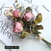 Rose Bouquet Retro Flower Bouquet Artificial Flowers Table Decoration Fake Flowers For Wedding Home Table