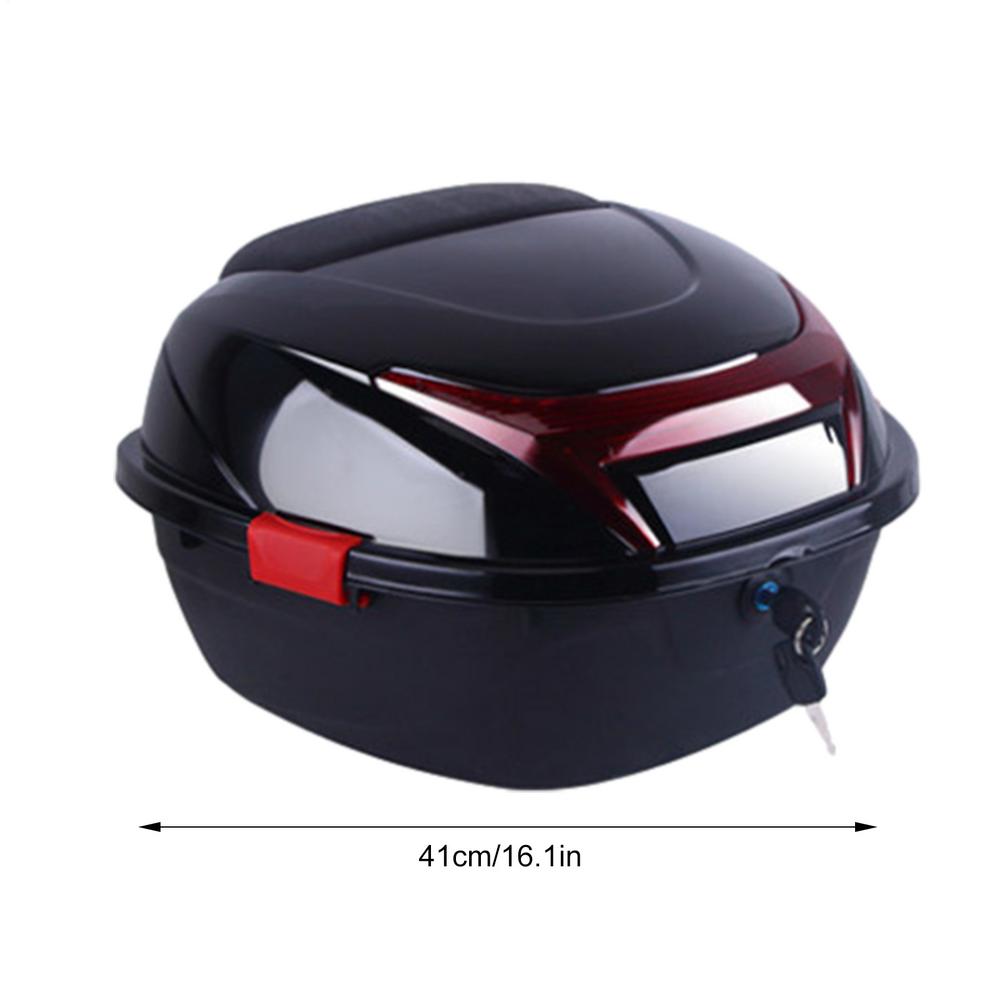 Motorcycle Trunk Box Motorbike Trunk Storage Top Carrier Ergonomic Case Ergonomic Luggage Case With Built-in Base For Storing