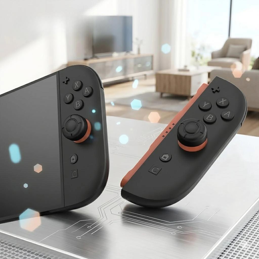 For Switch 2 Console Thumbstick Caps 6-in-1 Set of Raised Silicone Protective Caps for Switch 2 Controllers Game Components