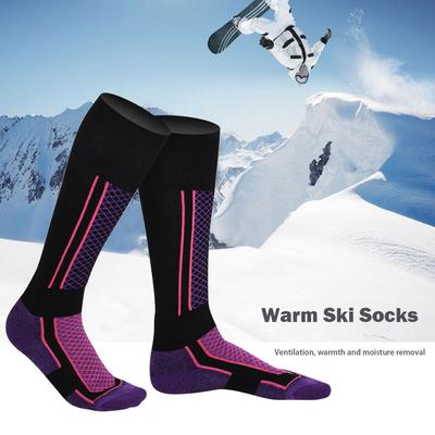 Breathable Ski Socks Waterproof Thermal Socks for Outdoor Hiking Camping Winter Skiing Sock Riding Snow Knee-high Warm Socks