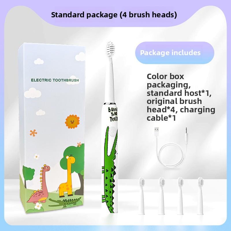 Electric Toothbrush Children's Cartoon Toothbrush Soft Bristle Brush Head Baby Children 5-15 Years Old Electric Toothbrush Charging Model