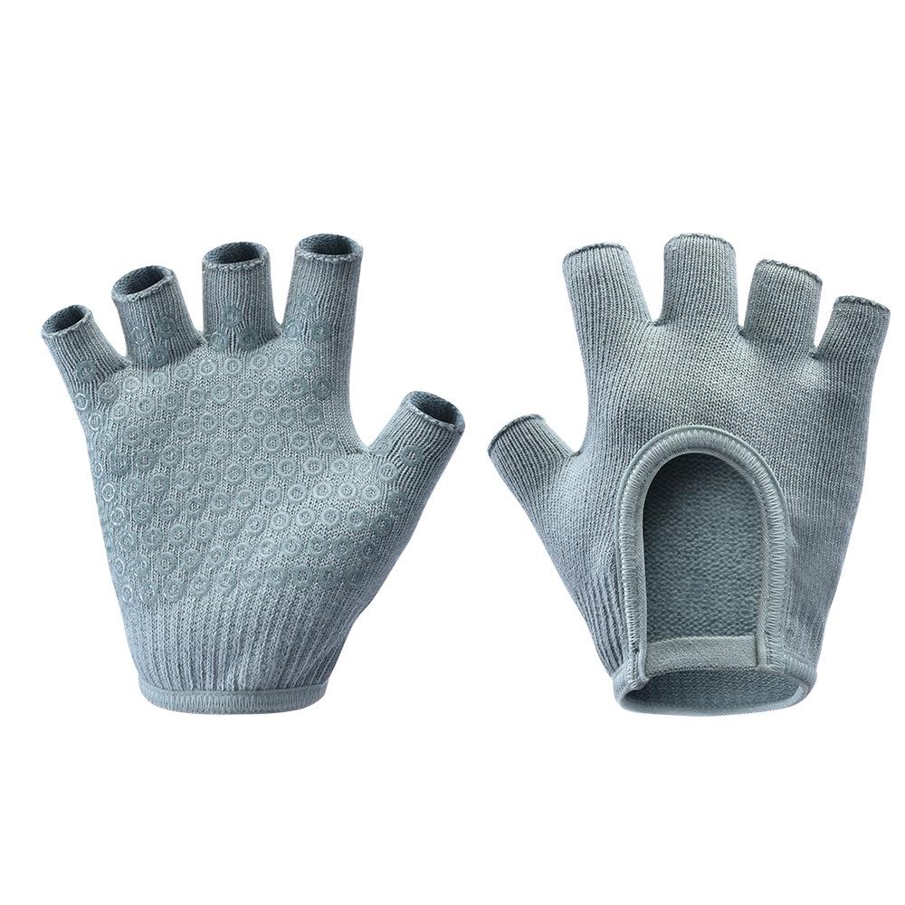 Guanti Sportivi a Mezza Dita Yoga Traspiranti Migliorata Presa Multicolore Guanti Pilates Professionali Antiscivolo Fitness Guanti da Ciclismo
