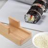 Amosfun Japanese Wooden Sushi Holder - Traditional Sushi Rack Taco Holder for Home Restaurant Party Use 3.54 X 1.96 X 1.57 Inches