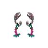 Pinkdudu Bohemian Multicolor Animal Lobster Shaped Dangle Earrings Crystal Statement Drop Earrings for Women Jewelry OG009