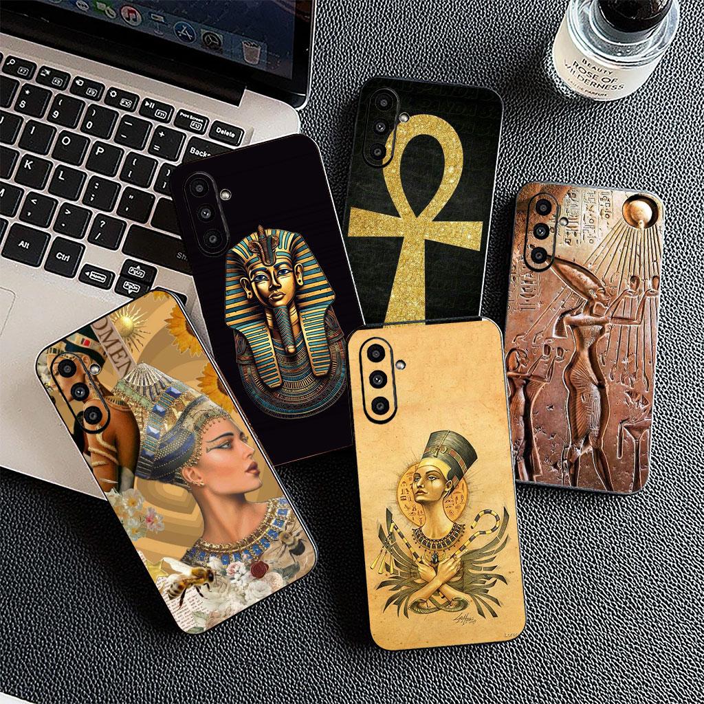 Soft Cover for Xiaomi Poco C75 C65 C71 C85 X7 X6 M6 M7 F7 F8 Ultra F6 Pro Coque Phone Case Egypt Nefertiti Anubis Ankh