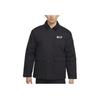 Nike Polo Collar Logo Print Loose Long Sleeve Work Jacket Men Jackets Black HQ2953-010