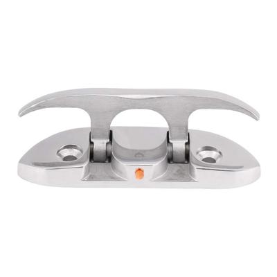 Marine Boat Flip Up 4-1/2" Folding Cleat Dock Stainless Steel, Boat Cleats, Steel Fasteners,