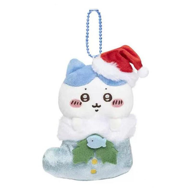 2025 Self-deprecating Bear & Gingerbread Man JiiKawa Hachi Usagi Keychain Christmas Stocking Plush Toy Gift
