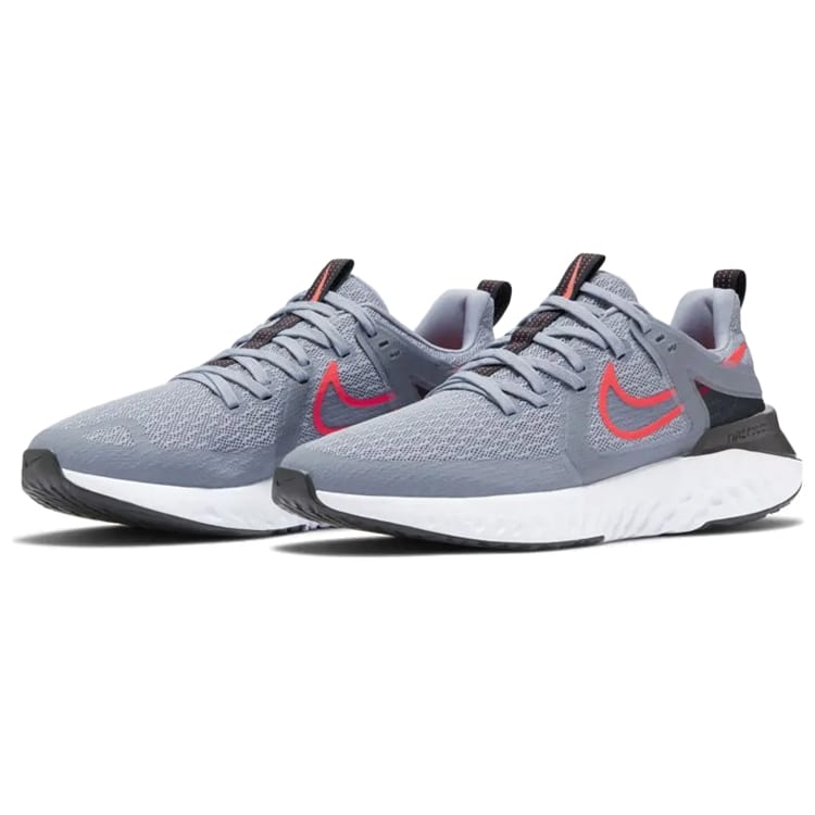 Nike Legend React 2 Obsidian Mist Laser Crimson AT1368-402