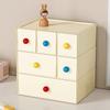 Dopamine Desktop Organizer Box Office Stationery Storage Drawer Student Grid Stackable Plastic Cubbyhole Utility Box