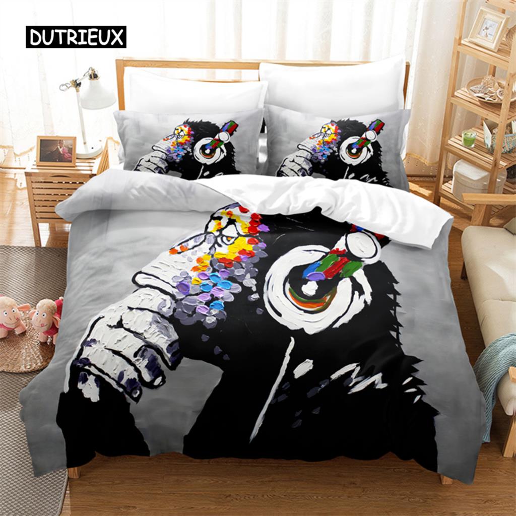 Vánoční povlak na přikrývku Santa Claus Ložní souprava Vánoční Šťastný Nový Rok Dekor Přikrývka Mikrovlákno Přehoz na postel Královská velikost