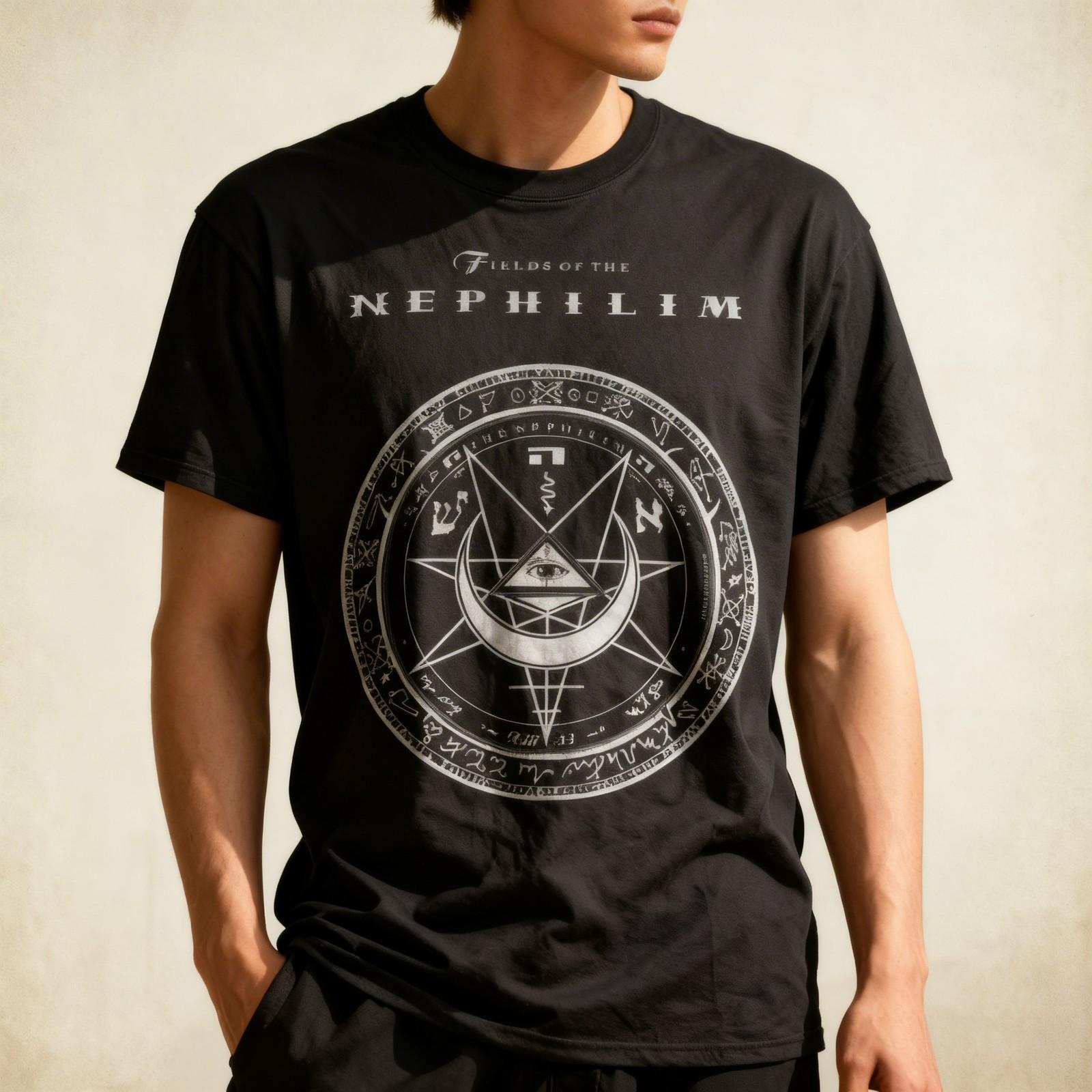 Fields of the Nephilim T-Shirt Sisters of Mercy Bauhaus Killing Joke The Mis S